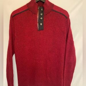 Men’s INC extra large sweater, red and black 100% cotton longsleeve